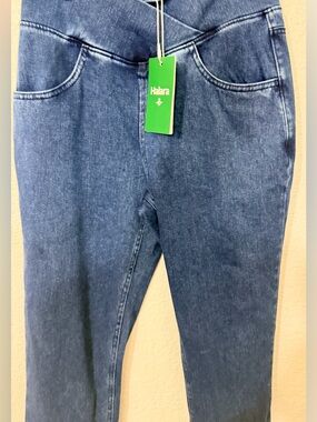 HALARA Indigo Stretch Jeggings with Front Pockets